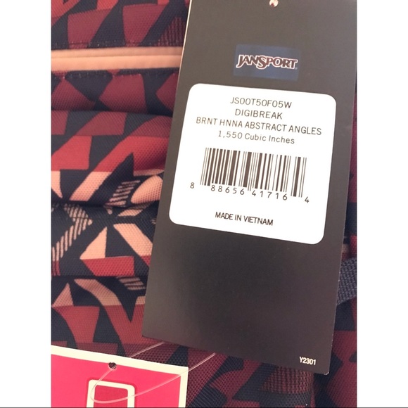 Jansport Digibreak Backpack Burnt Henna Angles - Picture 4 of 4